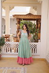 KA 1234 Cotton With Sequence Work Gown Wholesale Market In Surat With Price